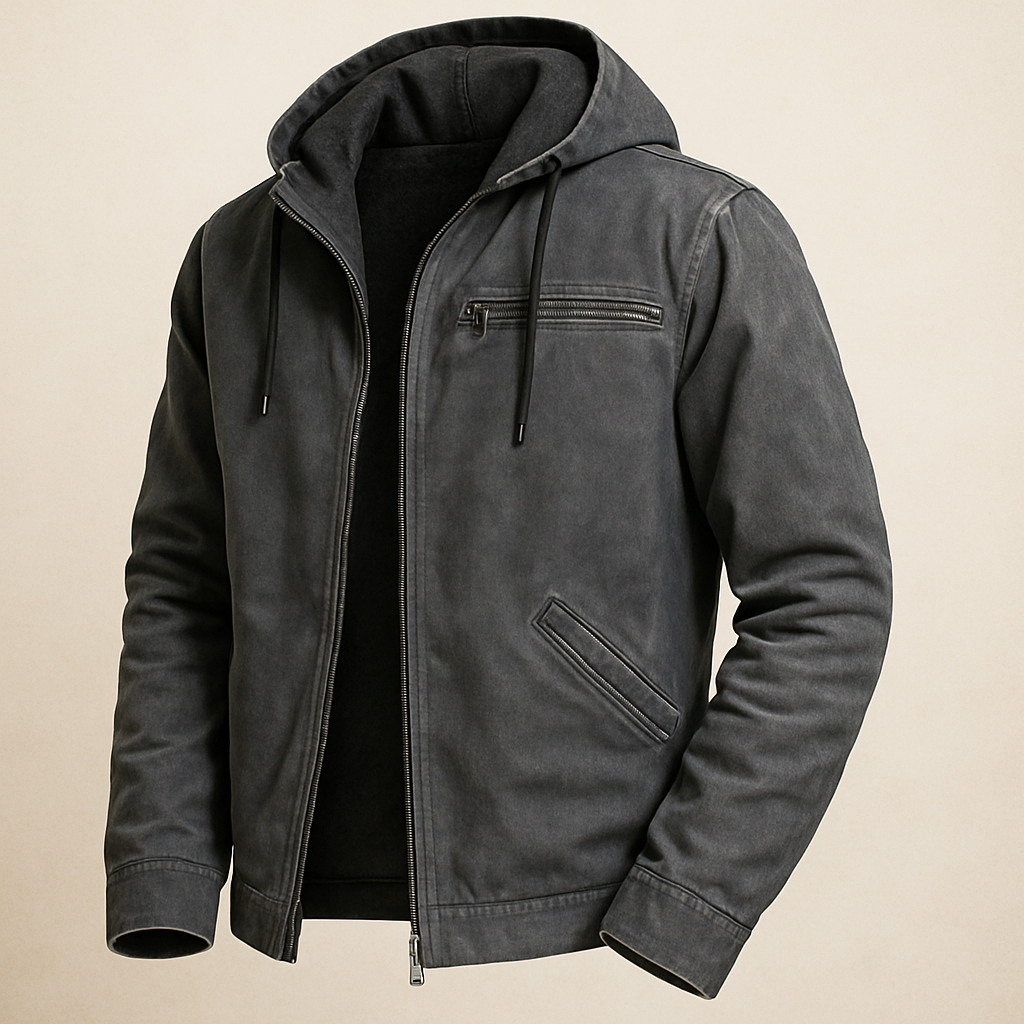 Herren Übergangsjacke mit Kapuze Winddicht Blau