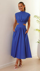 Bella Damen Maxi Kleid | Leichter Fließstoff, Elegant 6