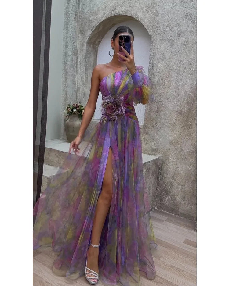Celina Damen Kleid | Eleganter Satin-Mix, Midi-Länge 2