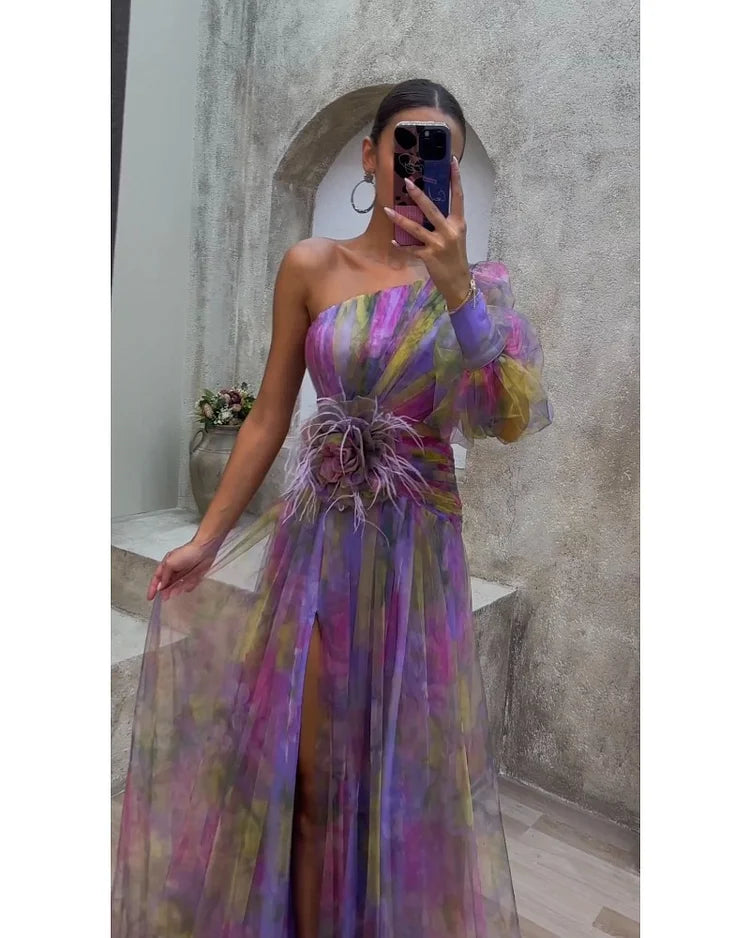 Celina Damen Kleid | Eleganter Satin-Mix, Midi-Länge 3