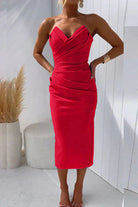 Elegantes Ärmelloses Damenkleid aus Polyester – Festliches Kleid für Hochzeitsgast und besondere Anlässe mit Schlitzdesign 6