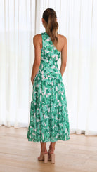 Eliza Damen Kleid | One-Shoulder Design mit Blumendruck 7