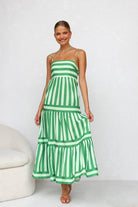 Farbenfrohes Spaghettiträgerkleid für Damen – Figurbetontes Sommerkleid aus Polyester-Viskose-Mischung 1