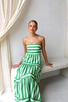 Farbenfrohes Spaghettiträgerkleid für Damen – Figurbetontes Sommerkleid aus Polyester-Viskose-Mischung 3