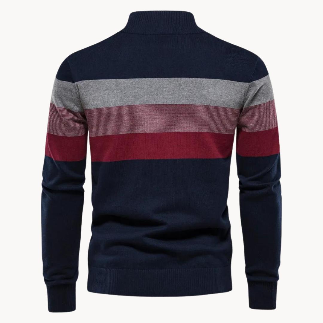 Herren Pullover | Weiche Faser-Mischung mit Streifen 4