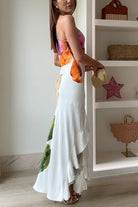 Iva Schulterfreies Maxikleid | Baumwolle-Polyester, Floral 6