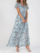 Jasmijn Damen Kleid | V-Ausschnitt, Farbenfrohes Design 0