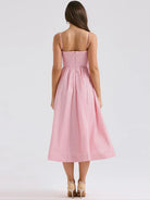 Jovia Damen Spaghettiträgerkleid | Hochwertige Materialien, Elegant 5