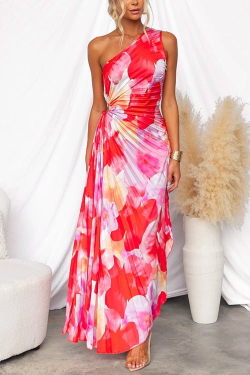 Kacie Plissiertes Sommerkleid für Damen | Einzigartiges One-Shoulder-Design 0