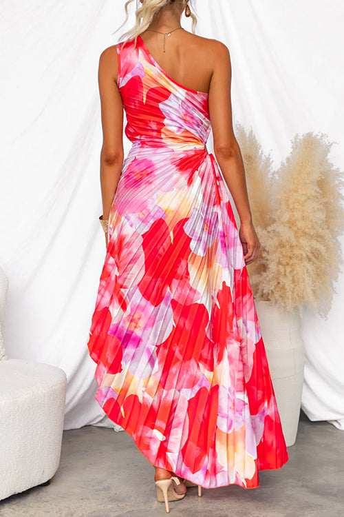 Kacie Plissiertes Sommerkleid für Damen | Einzigartiges One-Shoulder-Design 1