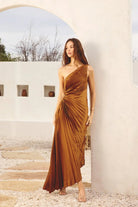 Plissiertes Midi-Kleid mit Ein-Schulter-Design – Elegantes Abendkleid für besondere Anlässe 11