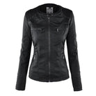 Schwarze Damen Winterjacke mit Kapuze, figurbetonte Passform