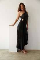 Selina Damen Midi-Kleid | Plissiertes Ein-Schulter-Design, Festlich 6