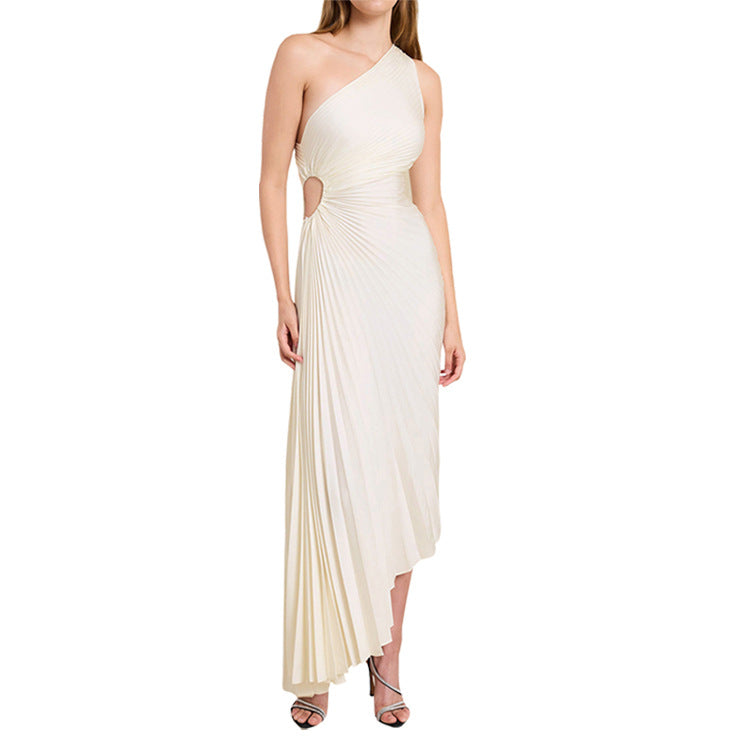 Sera Damen Maxikleid | One-Shoulder Design, Elegante Passform 0