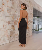 Sienna Damen Plisseekleid | Eleganter Schnitt, Offener Rücken 7