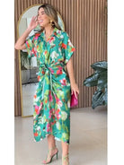 Valentina Damen Maxi-Hemdkleid | Blumiges Design, Vielseitig 3
