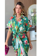 Valentina Damen Maxi-Hemdkleid | Blumiges Design, Vielseitig 5