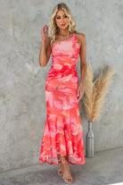 Xanthe Plissee Sommerkleid für Damen | Einseitiges Design, Eleganter Druck 3