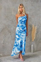Xanthe Plissee Sommerkleid für Damen | Einseitiges Design, Eleganter Druck 4