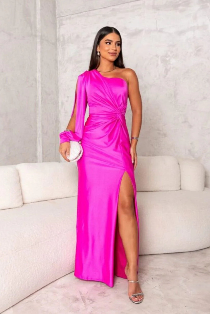 Yolina Damen Kleid | Hochwertiger Satin, Elegantes Design 0