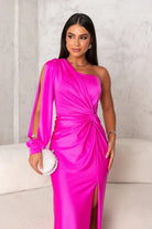 Yolina Damen Kleid | Hochwertiger Satin, Elegantes Design 1