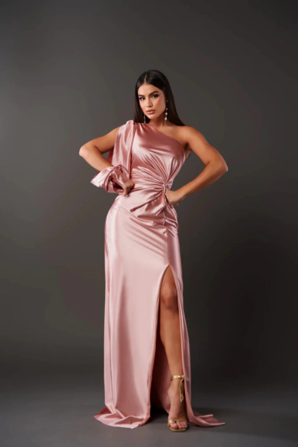 Yolina Damen Kleid | Hochwertiger Satin, Elegantes Design 10