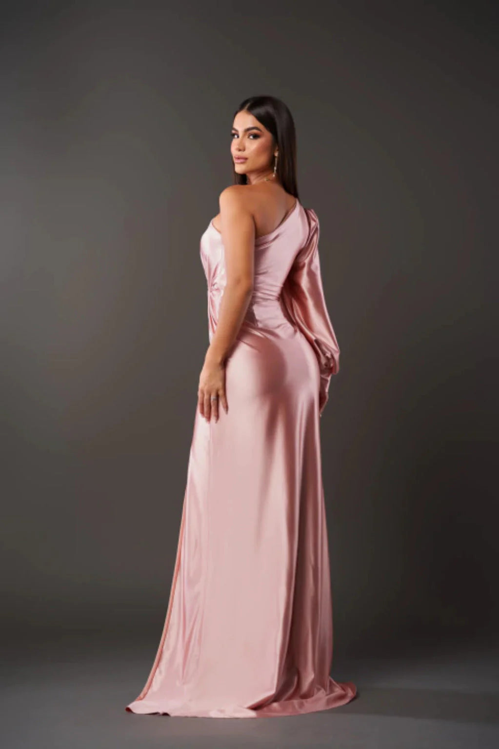 Yolina Damen Kleid | Hochwertiger Satin, Elegantes Design 2