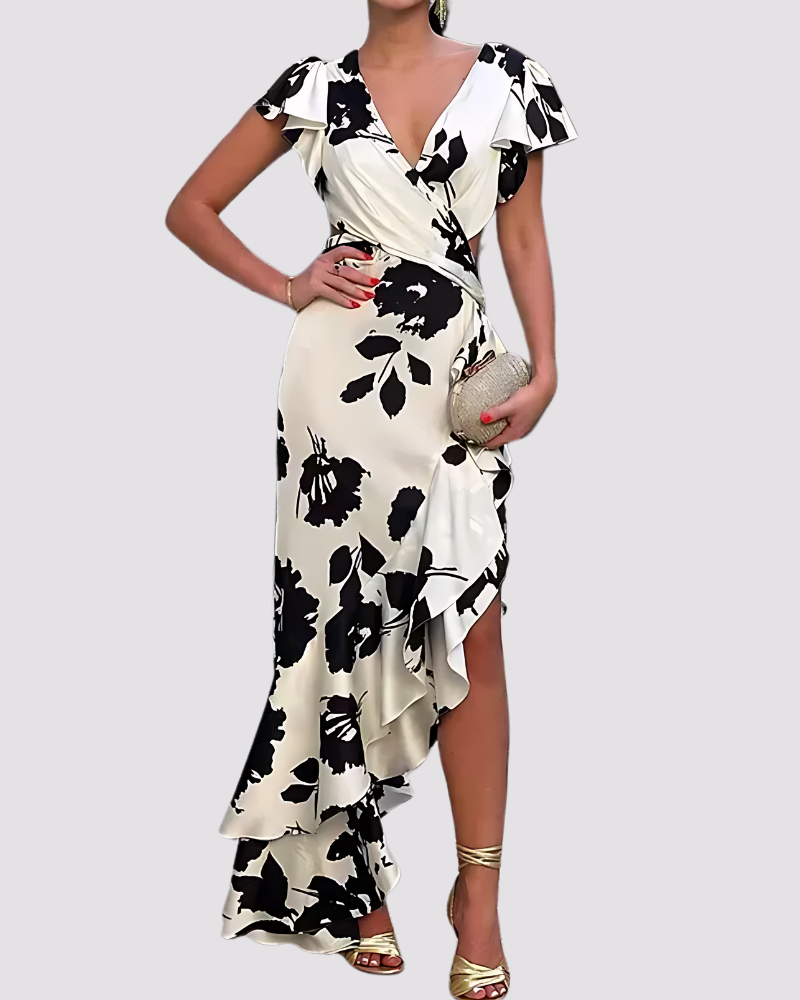 Zina Damen Kleid | Blumenmuster, Elegantes Design 1