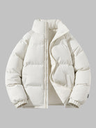 haus92-herren-pufferjacke-fleece-beige-detail